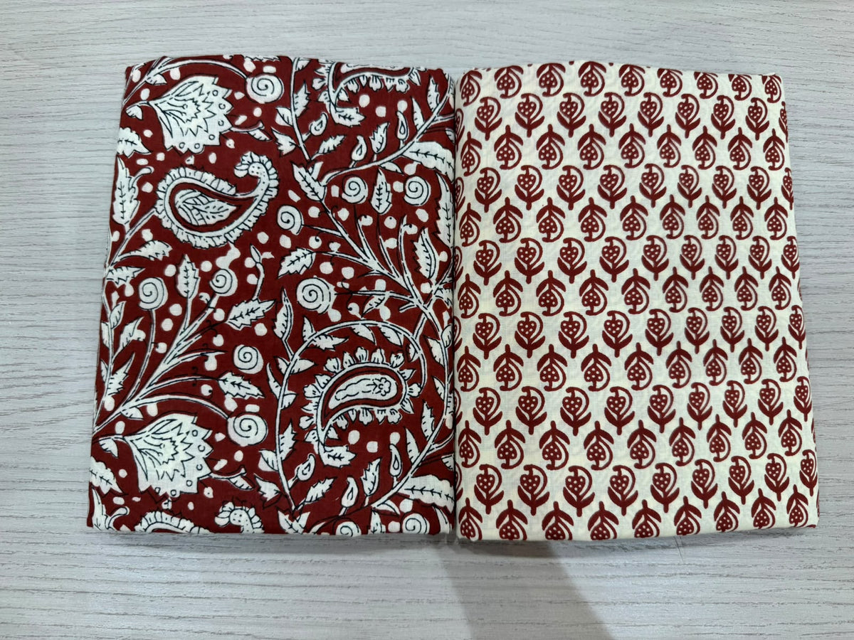 Cotton Suit with Cotton Dupatta