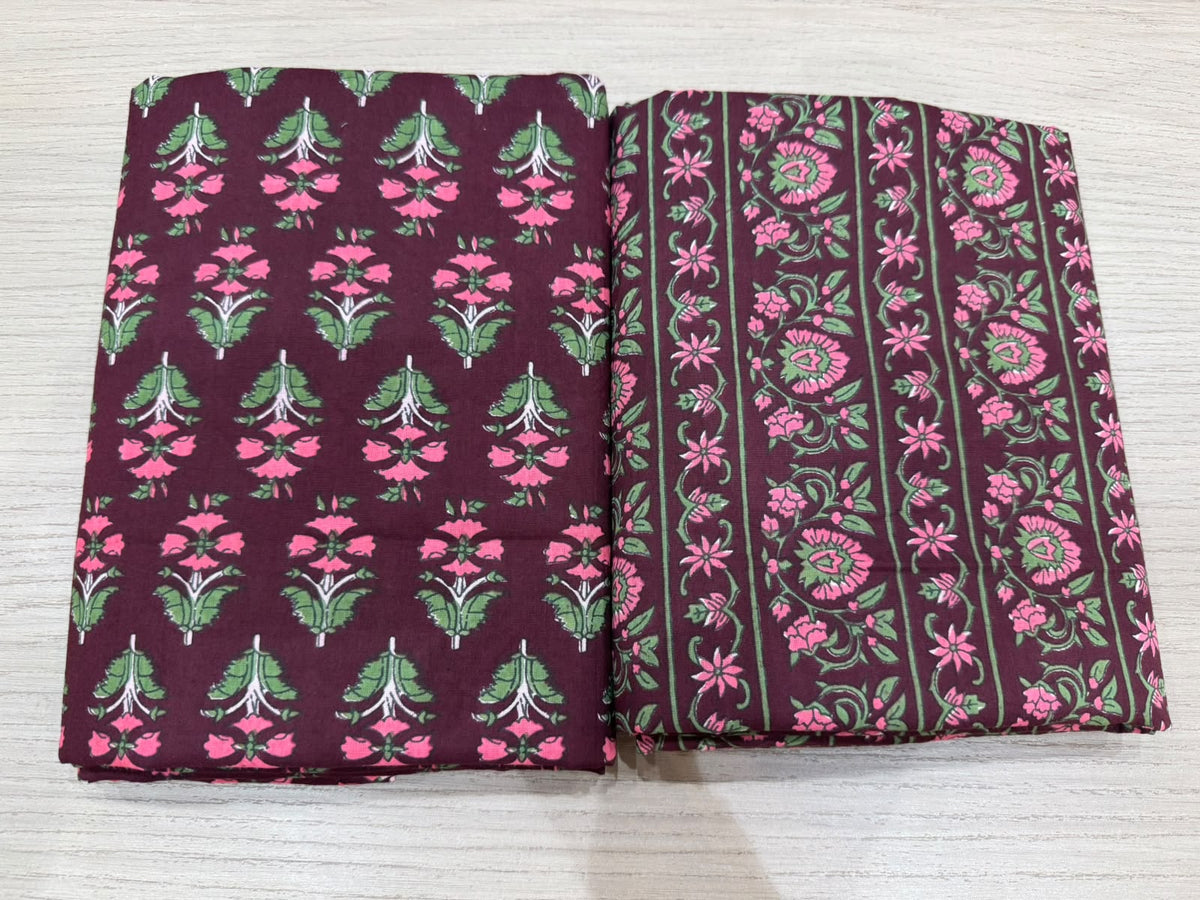 Cotton Suit with Cotton Dupatta
