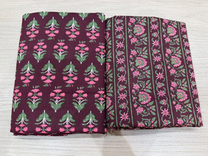 Cotton Suit with Cotton Dupatta