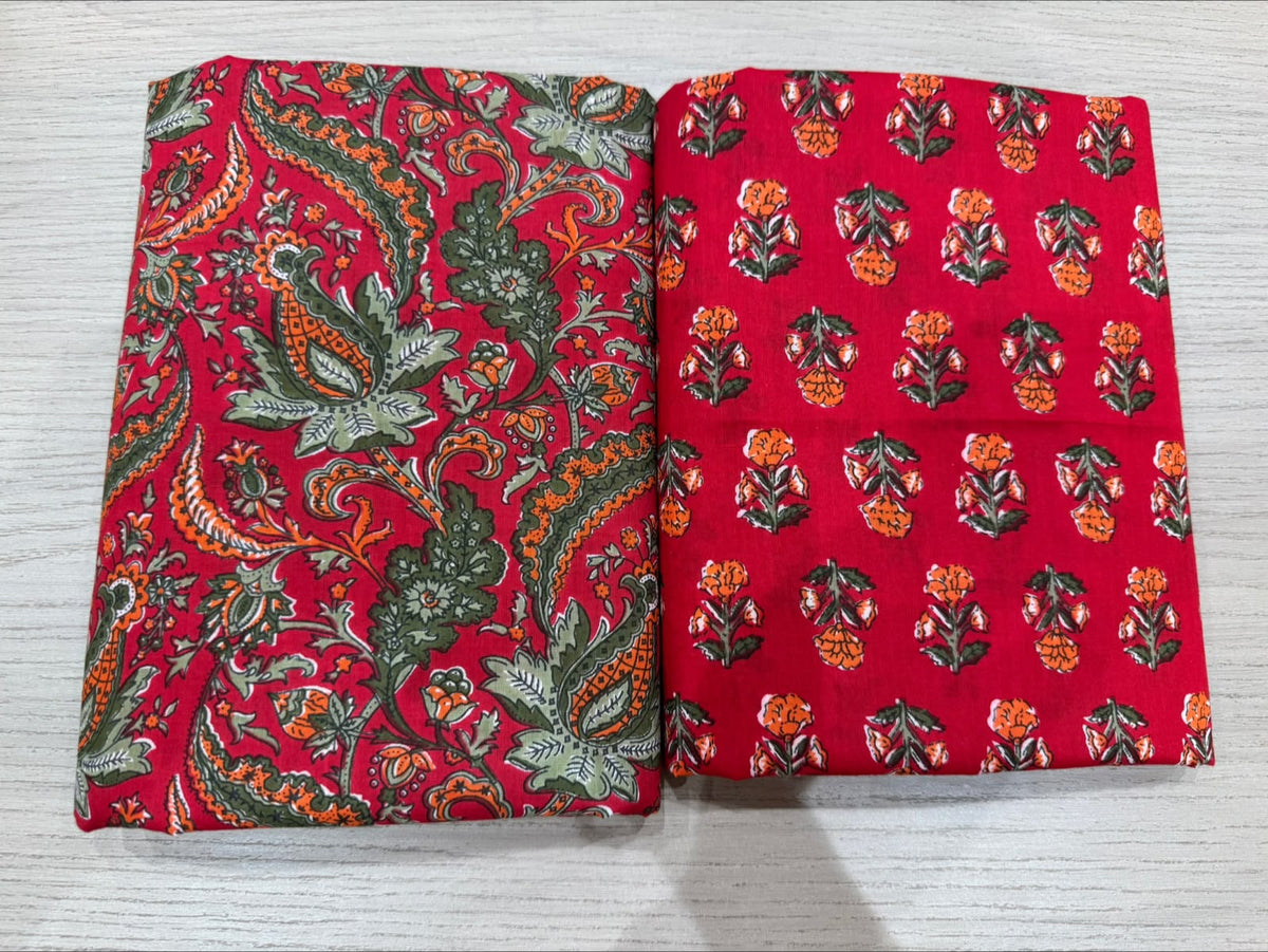 Cotton Suit with Cotton Dupatta