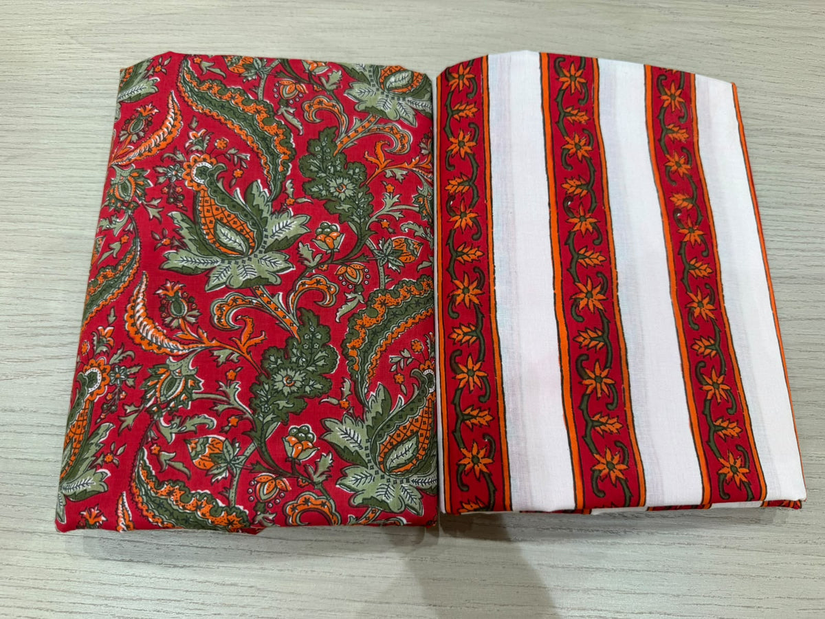 Cotton Suit with Cotton Dupatta
