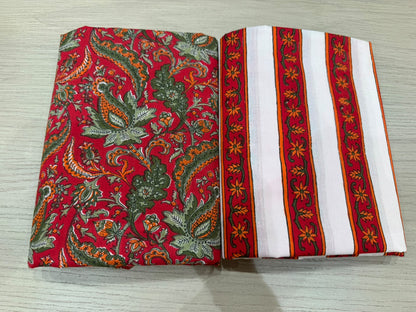 Cotton Suit with Cotton Dupatta
