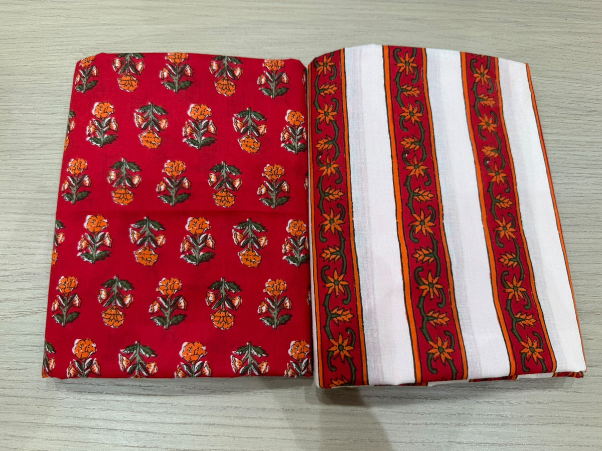 Cotton Suit with Cotton Dupatta