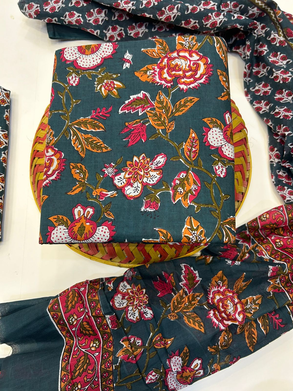 Cotton Suit with Cotton Dupatta