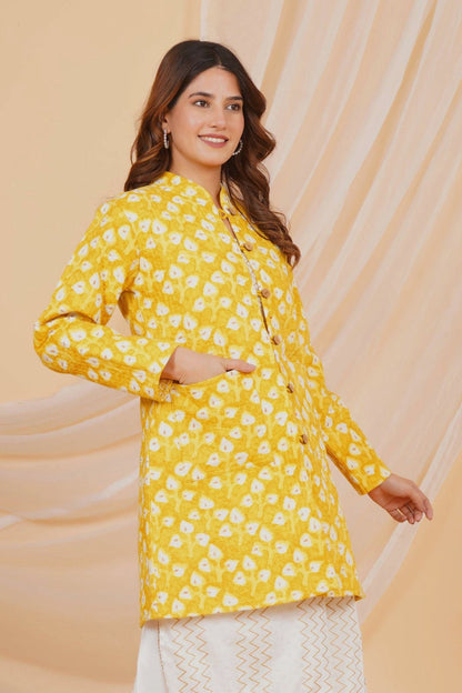 Yellow Buds Reversible Mayo Jacket