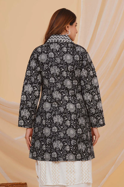 Midnight Garden Reversible Collar Jacket