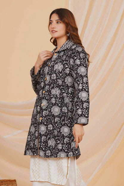 Midnight Garden Reversible Collar Jacket