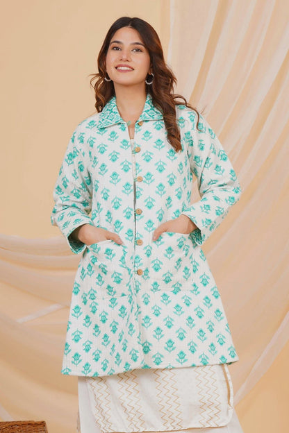Fern & Petal Reversible Collar Jacket