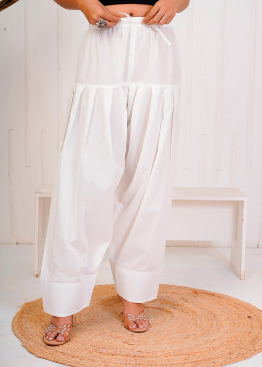 White Cotton Farsi Salwar