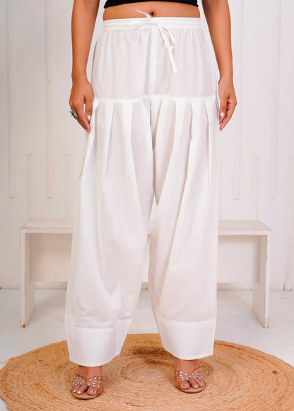 White Cotton Farsi Salwar