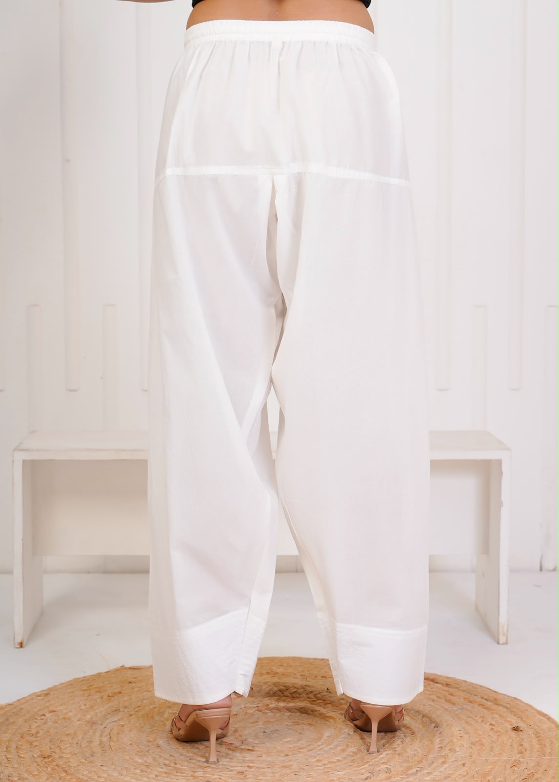 White Cotton Farsi Salwar