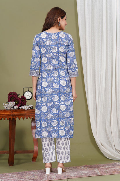 Sapphire Blue Haven Kurta Pant Set