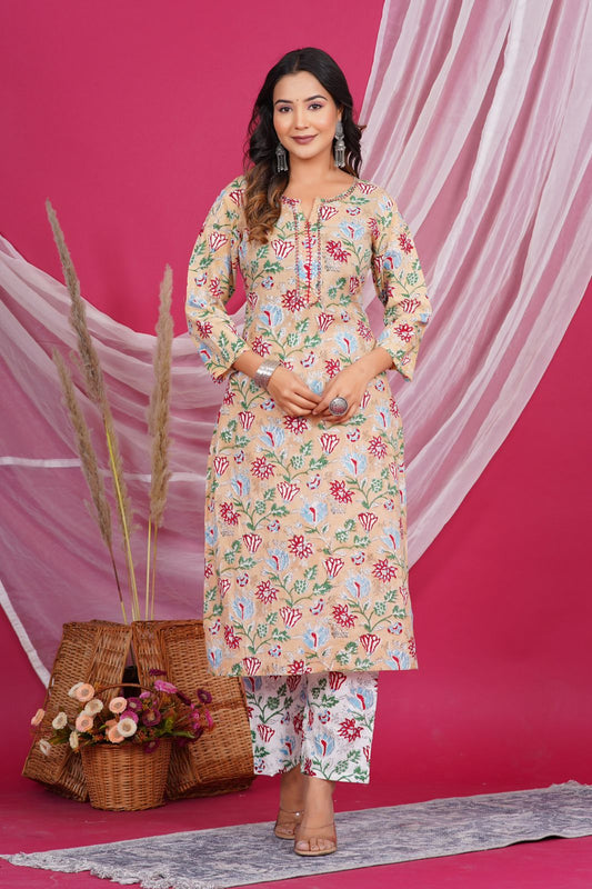 Peachwood Harmony Kurta Pant Set