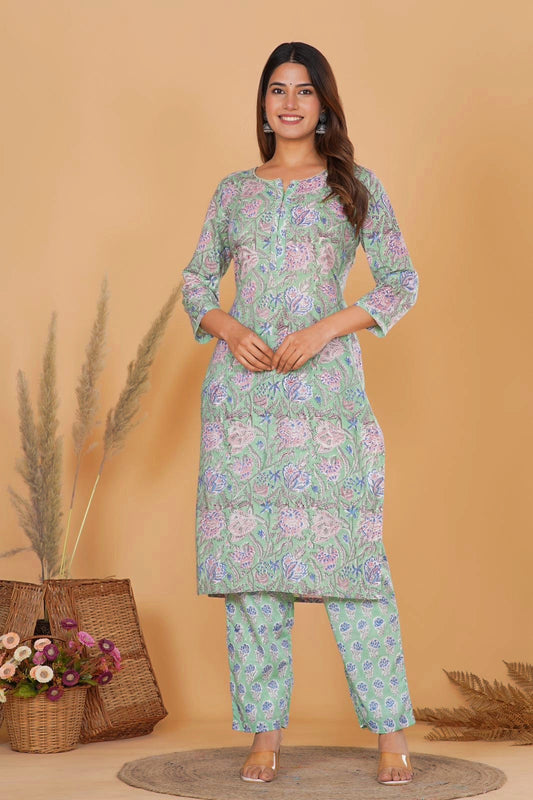 Minted Meadow Kurta Pant Set