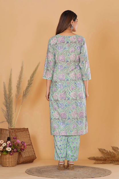 Minted Meadow Kurta Pant Set