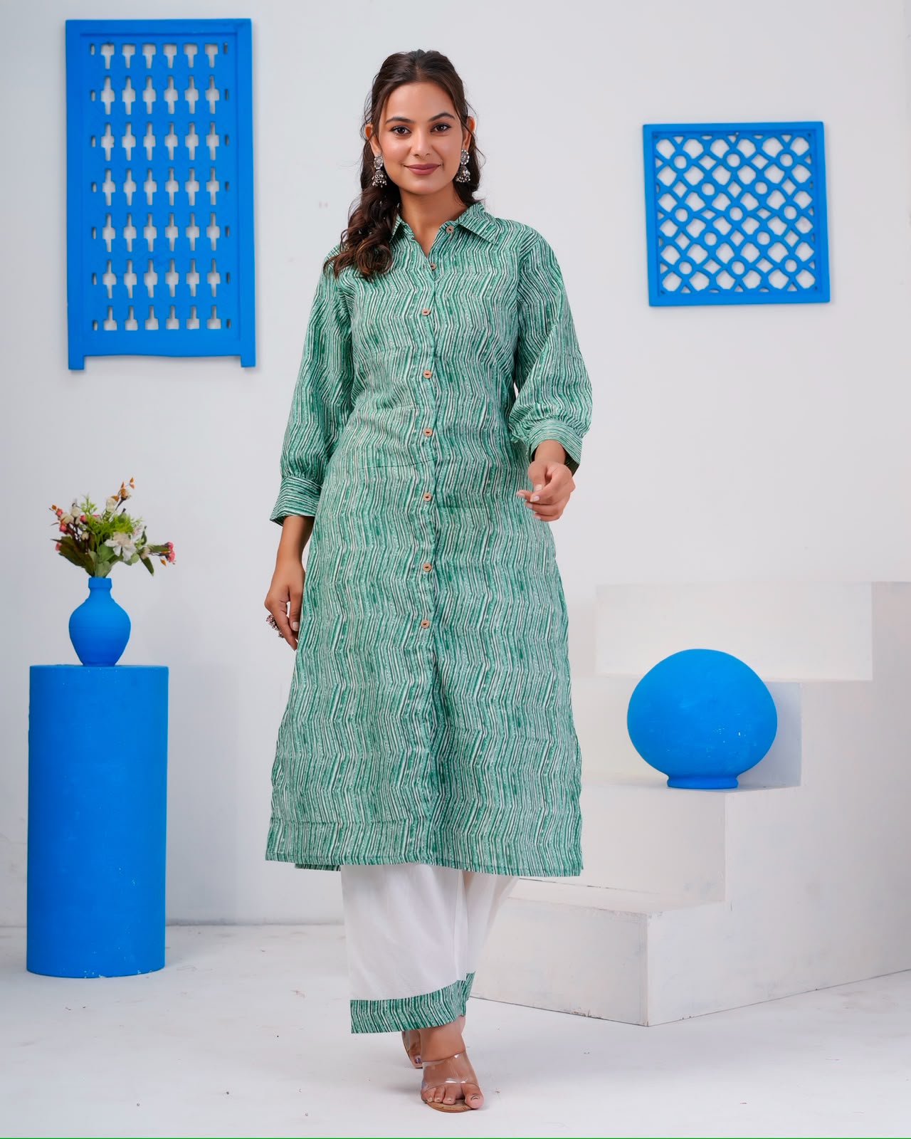 Emerald Green Everyday Kurta Coord Set