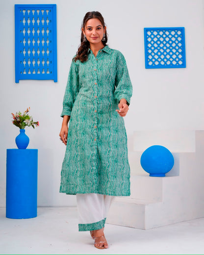 Emerald Green Everyday Kurta Coord Set