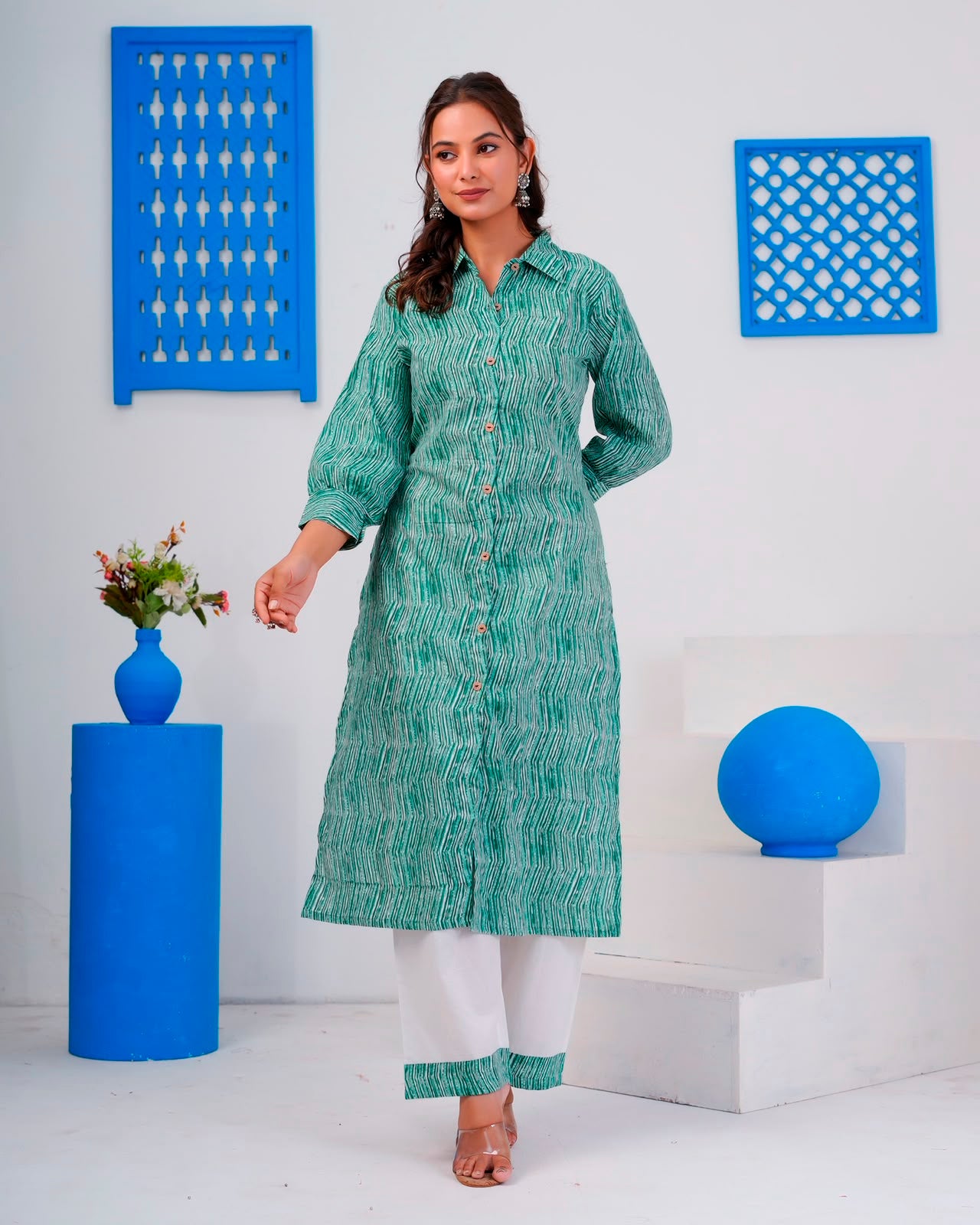 Emerald Green Everyday Kurta Coord Set