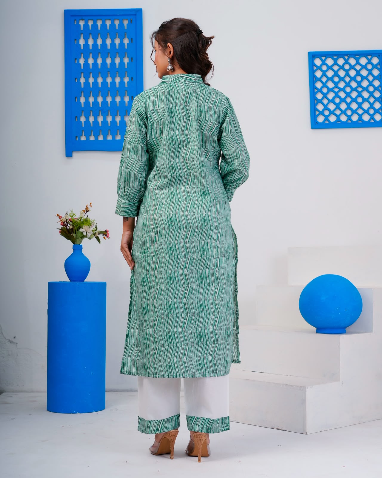 Emerald Green Everyday Kurta Coord Set