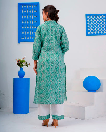 Emerald Green Everyday Kurta Coord Set