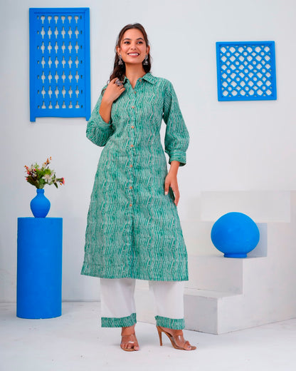 Emerald Green Everyday Kurta Coord Set