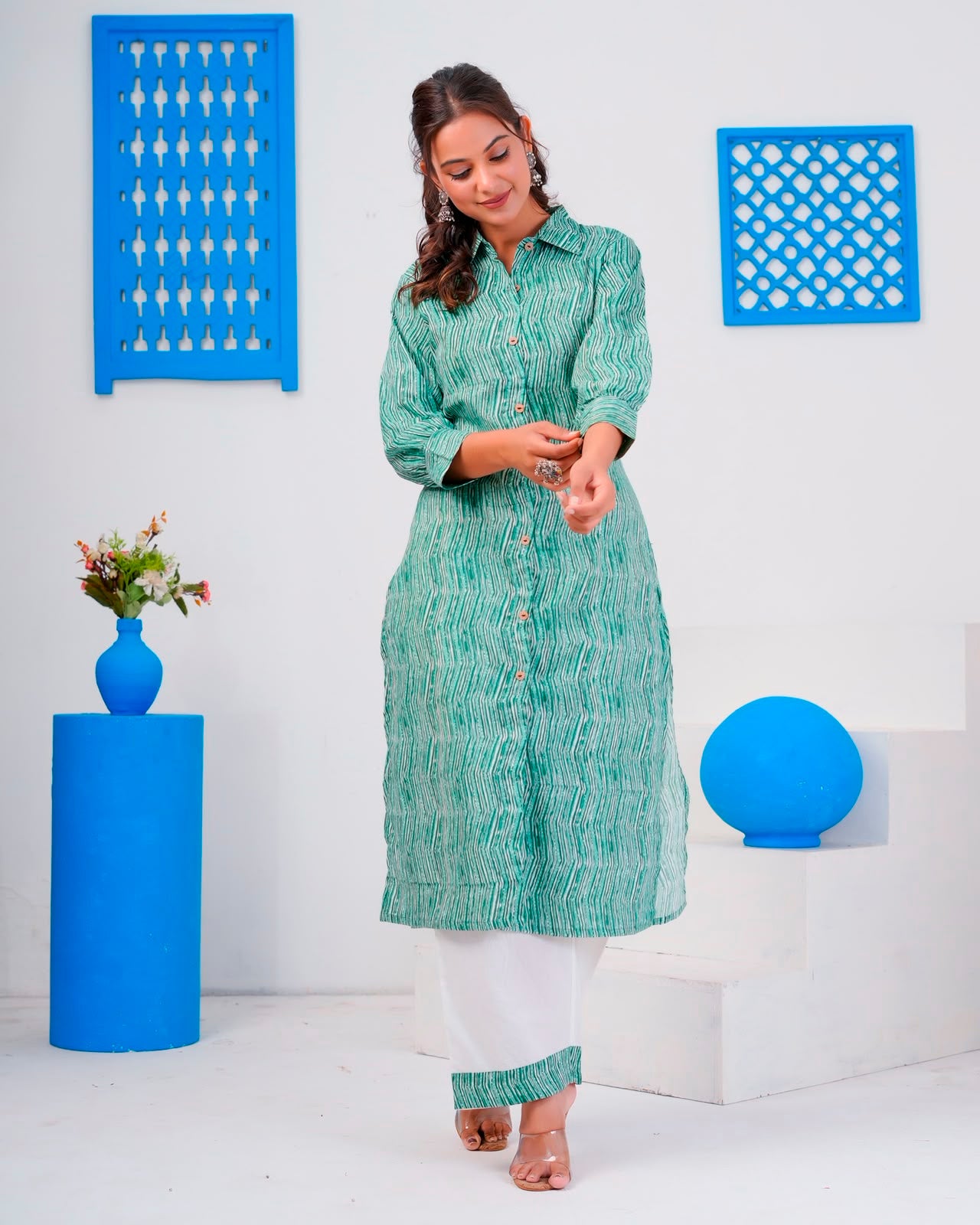 Emerald Green Everyday Kurta Coord Set