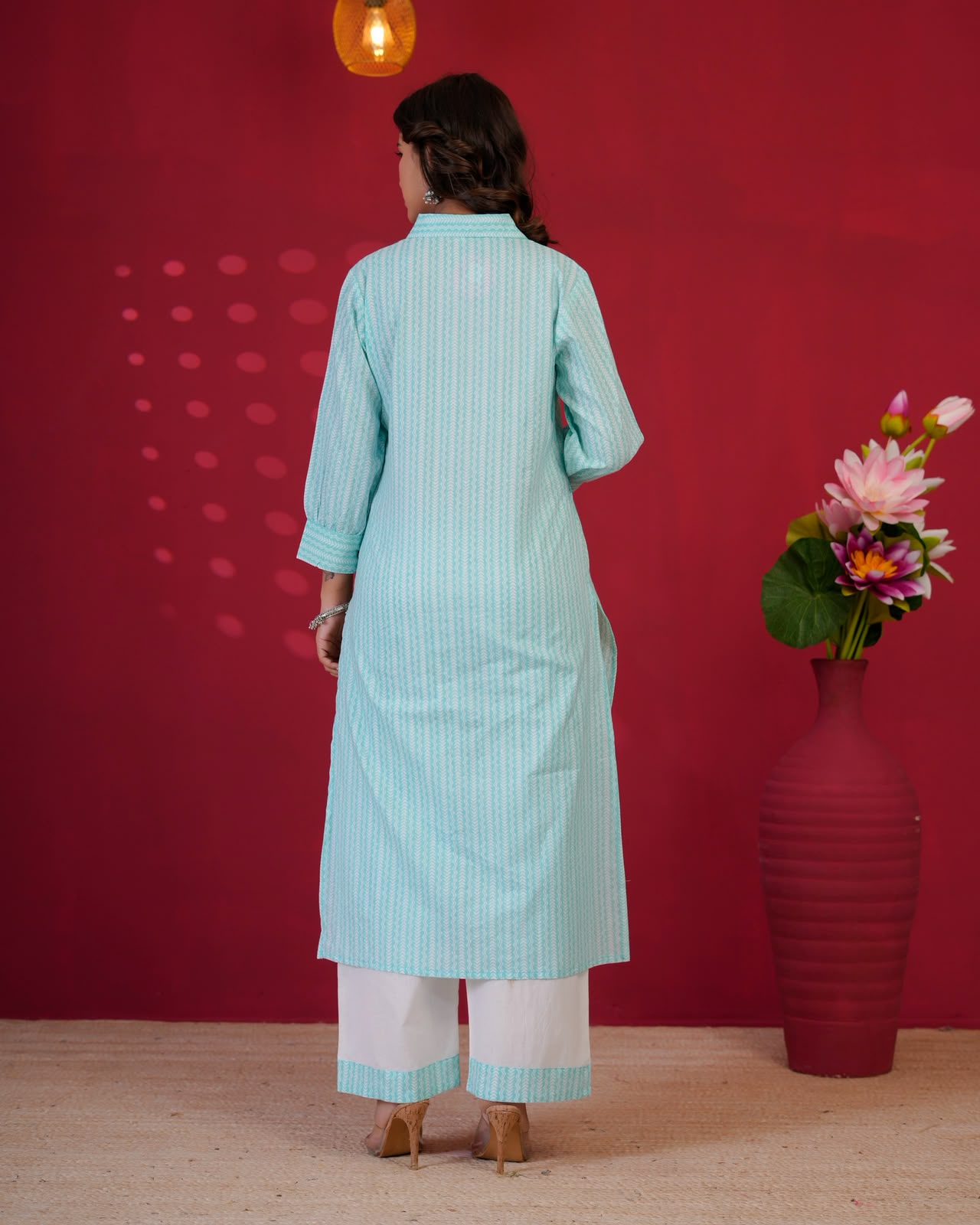 Azure Strokes Everyday Kurta Coord Set