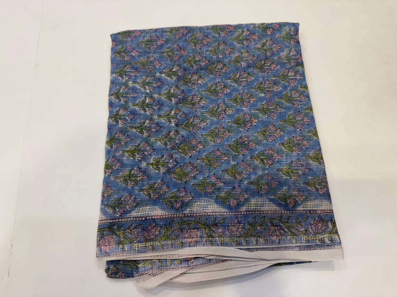 Hand Block Printed Kota Doriya Suit