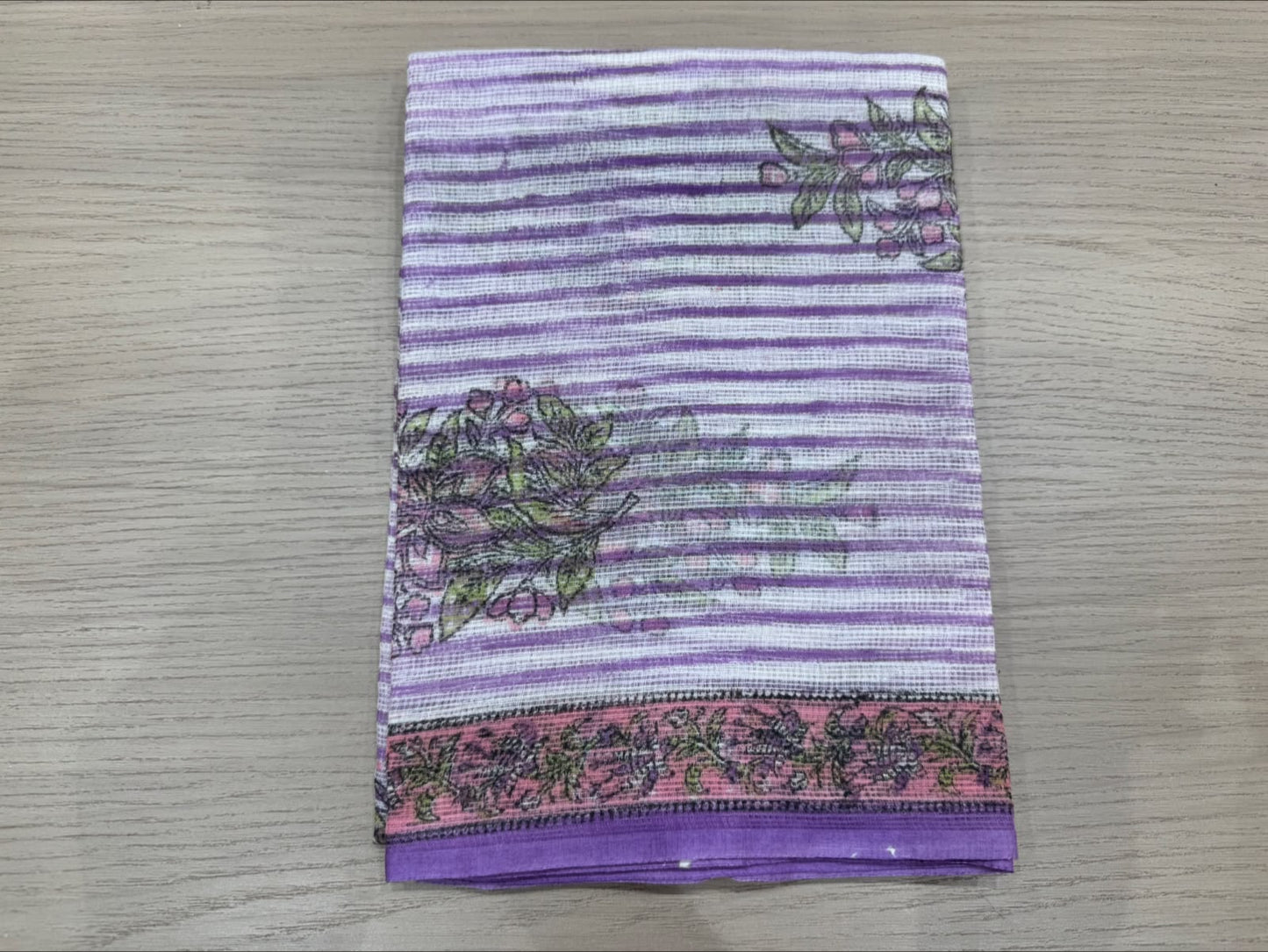 Hand Block Printed Kota Doriya Suit