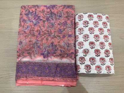 Hand Block Printed Kota Doriya Suit