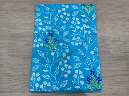 Blue Buds Embroidery Kota Doriya Embroidery Suit