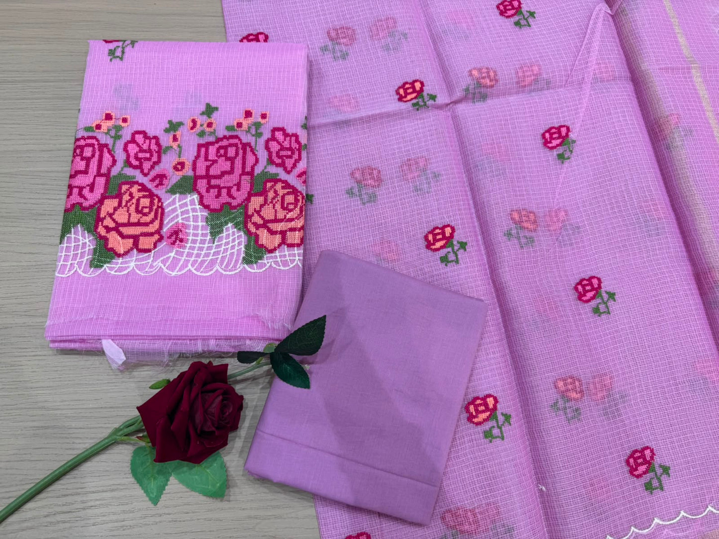 Embroidery Kota Doriya Suit