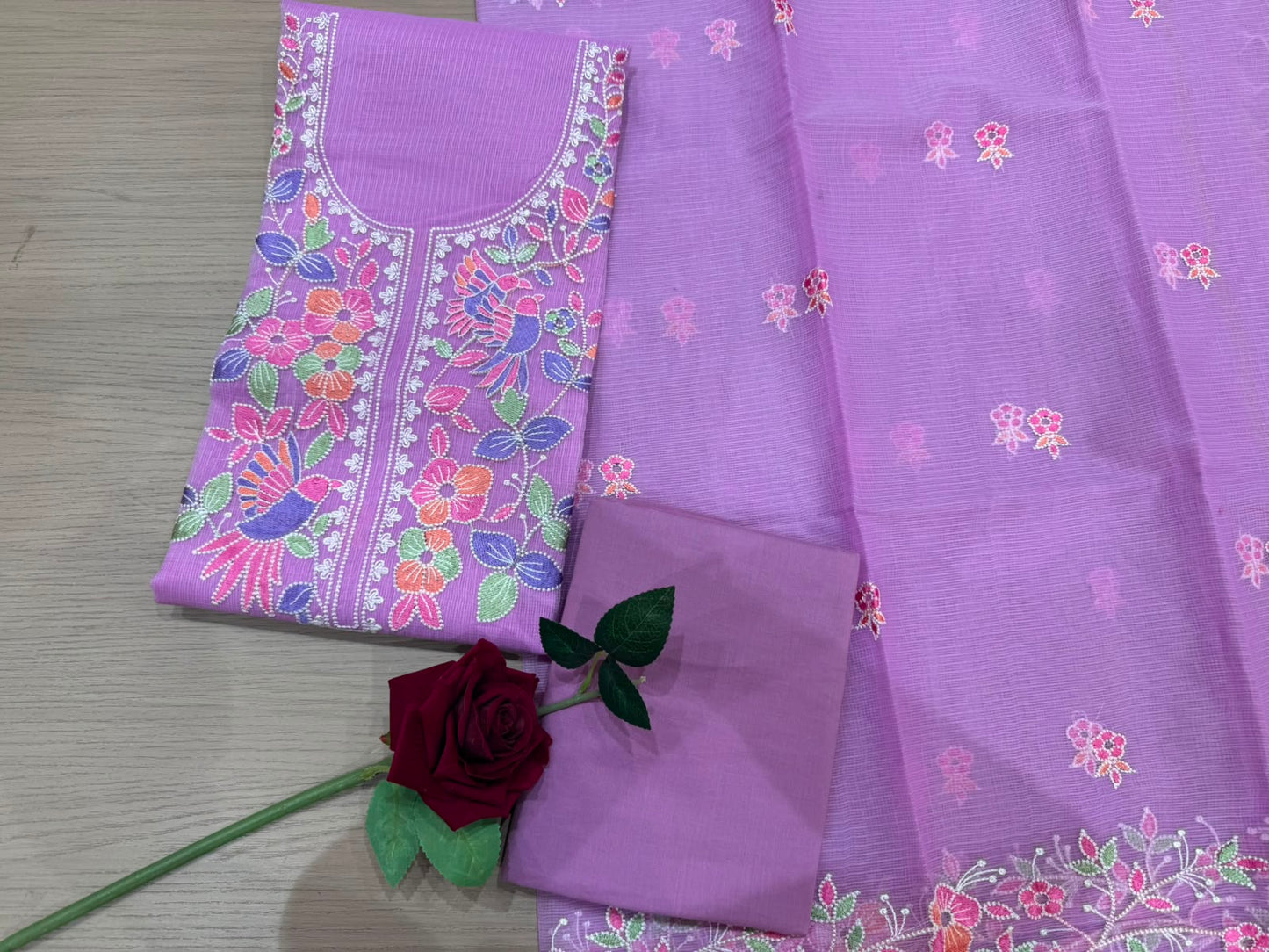 Embroidery Kota Doriya Suit