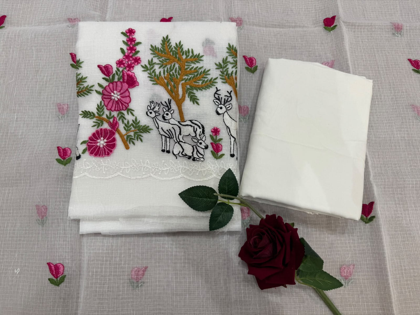 Embroidery Kota Doriya Suit