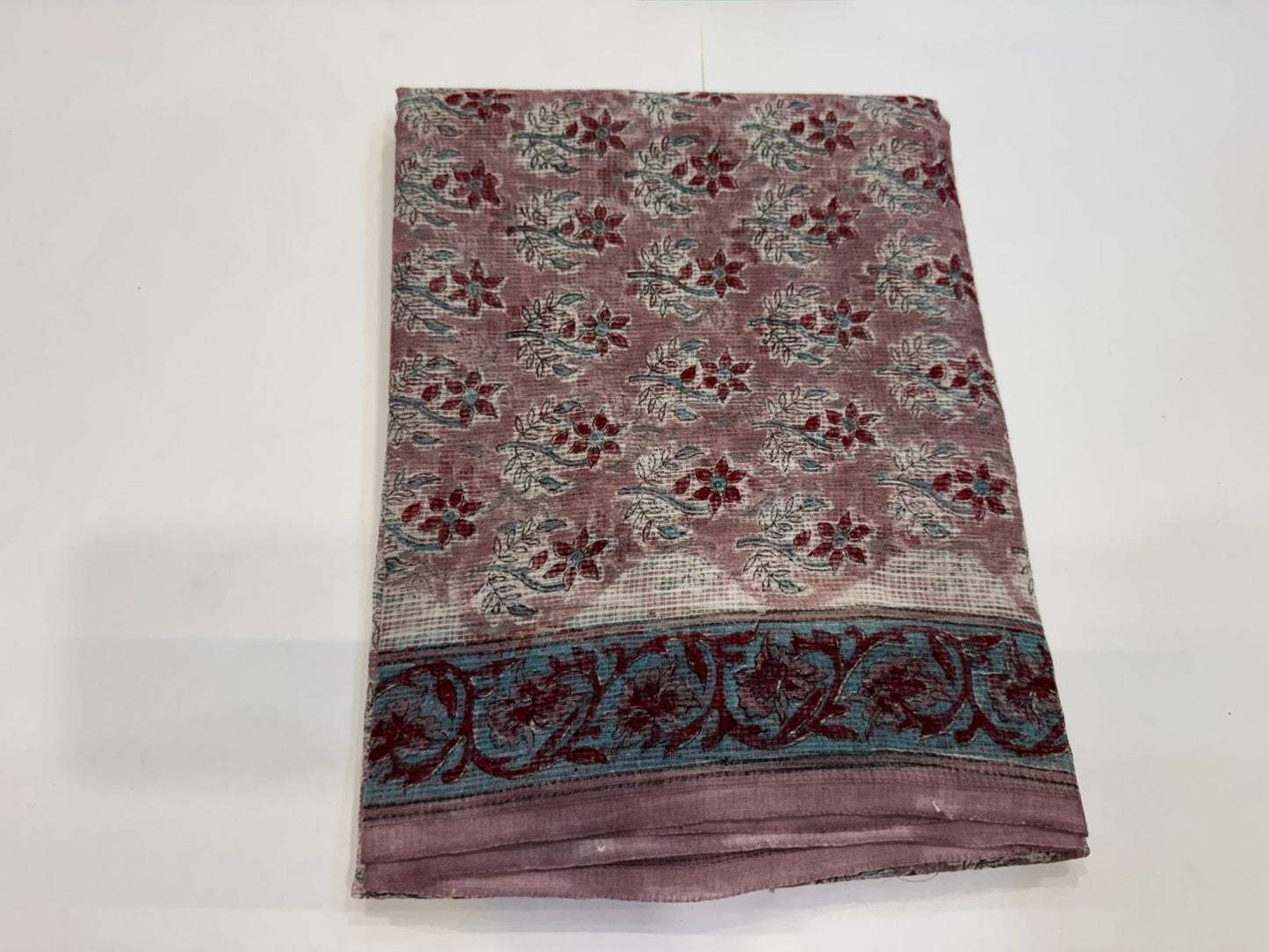 Hand Block Printed Kota Doriya Suit