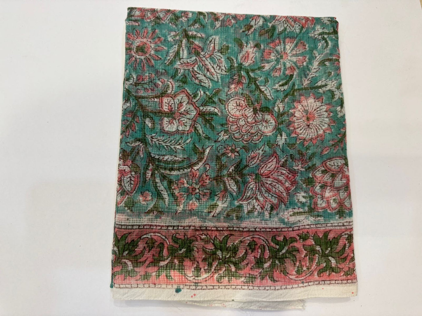 Hand Block Printed Kota Doriya Suit