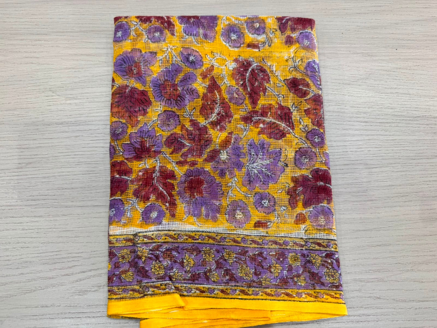 Hand Block Printed Kota Doriya Suit