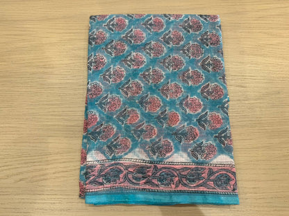 Hand Block Printed Kota Doriya Suit