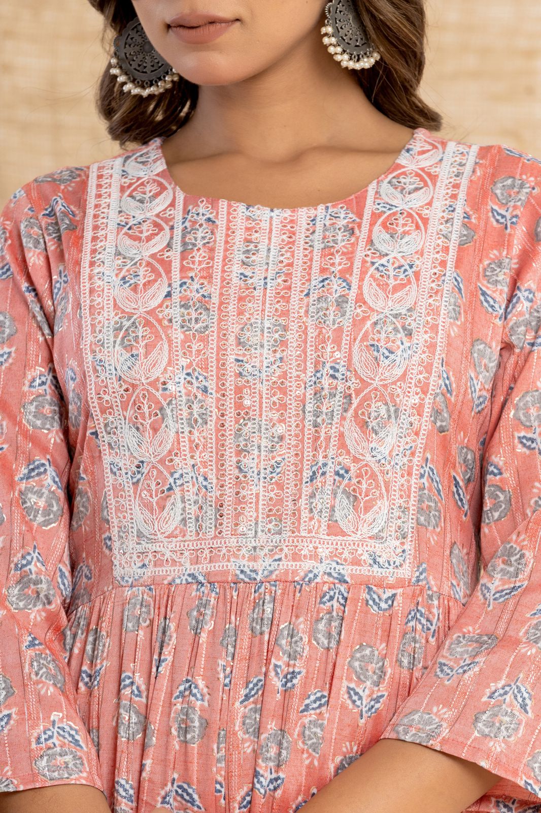 cotton printed top / dress