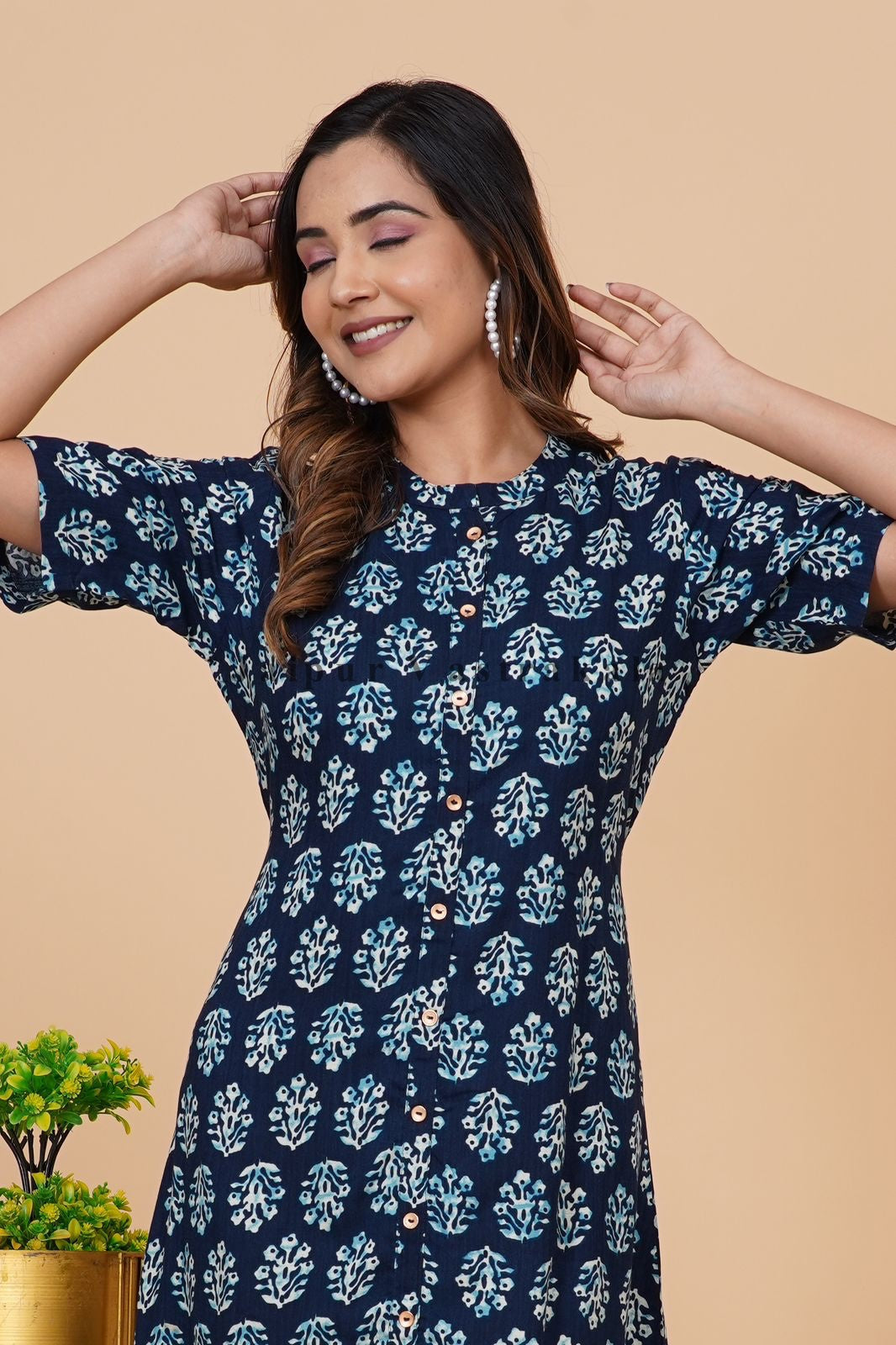 cotton printed top / dress