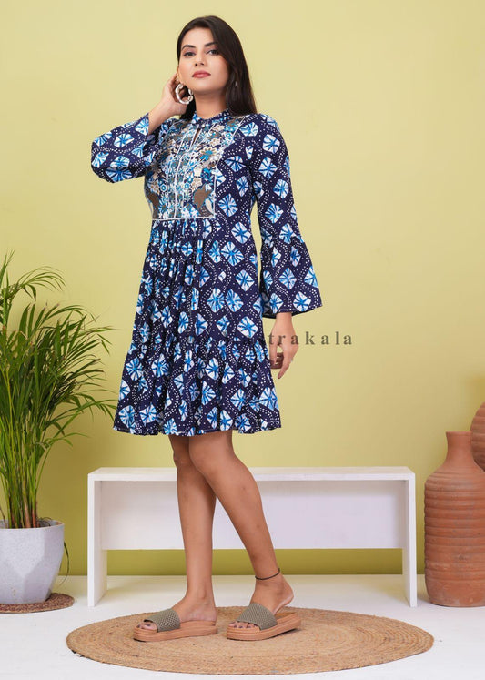 cotton printed top / dress