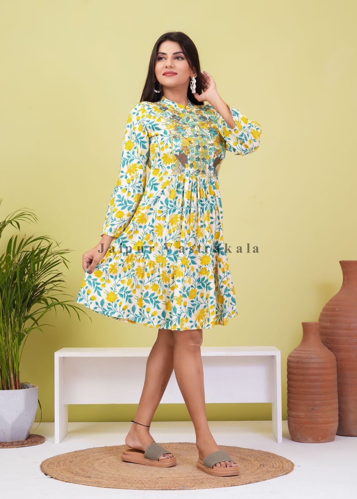 cotton printed top / dress