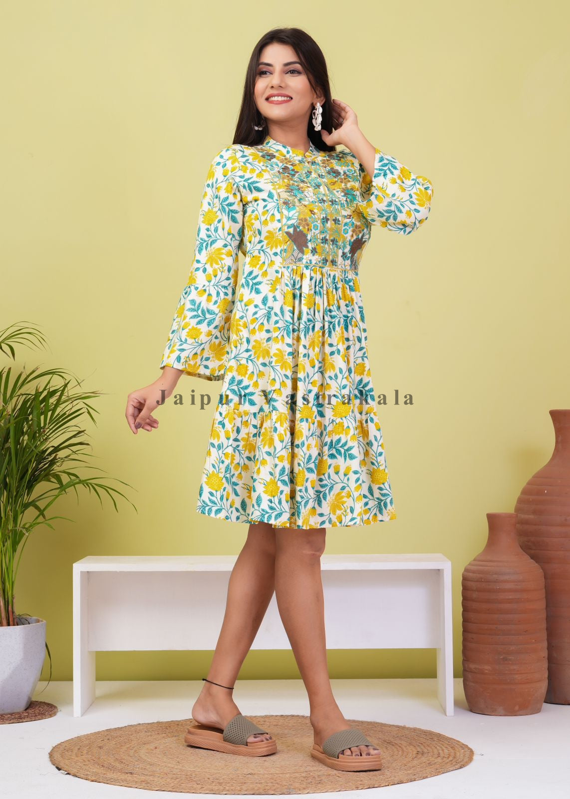 cotton printed top / dress