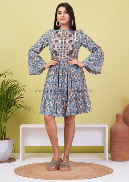 cotton printed top / dress