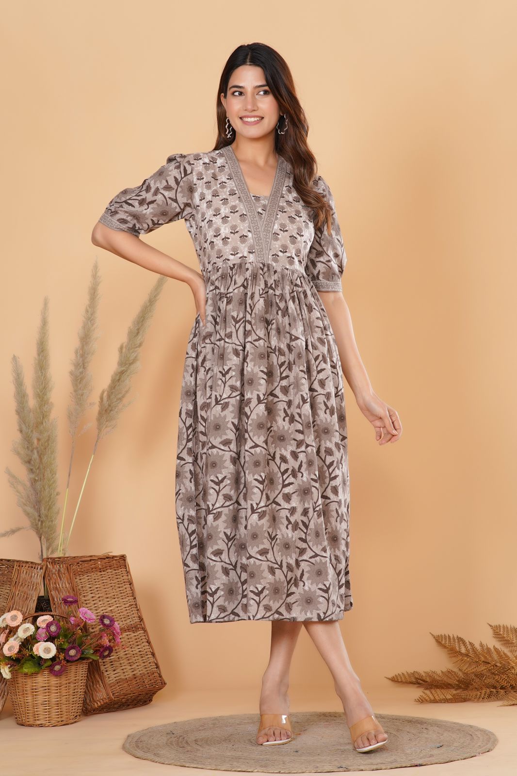 cotton printed top / dress