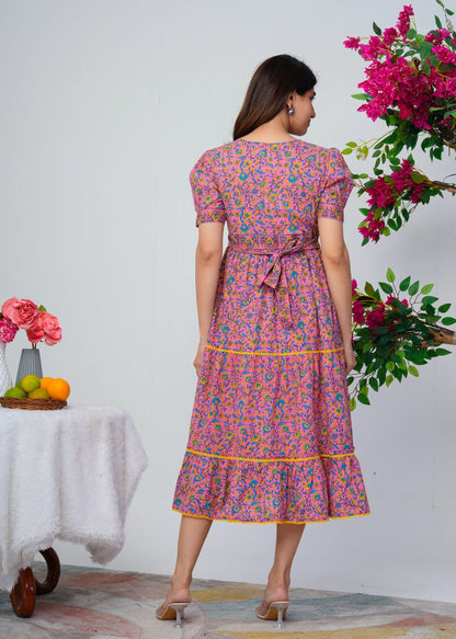 Pink Whispers Cotton Dress