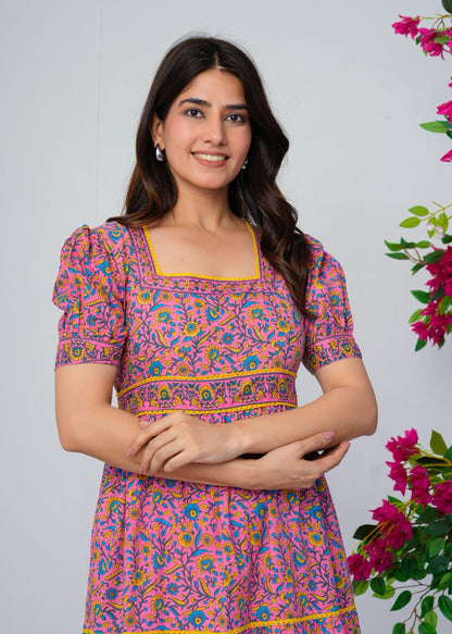 Pink Whispers Cotton Dress