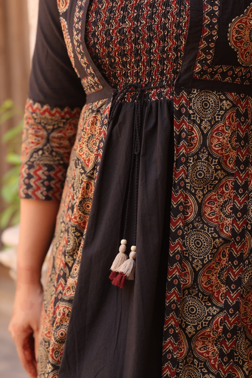 Black Heritage Dress with Shrug