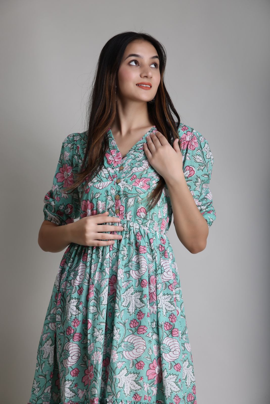 cotton printed top / dress