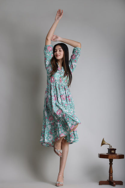 cotton printed top / dress